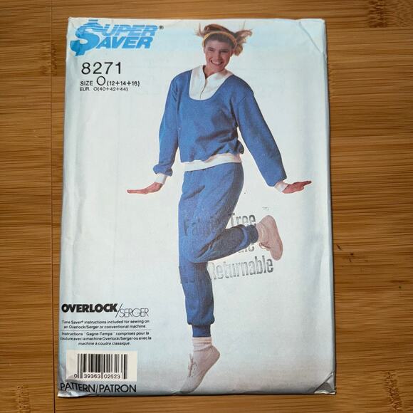 Vintage 1987 Simplicity Super Saver Womens pattern 8271 Size 12-16 - Picture 1 of 5